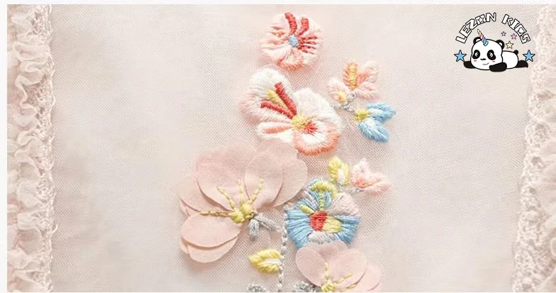 LEZONKIDS - 2024 Hot Sale Summer Sleeveless Girls Dress Net Yarn Girls Dress Breathable Casual Dresses